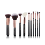 Jessup Beauty - Conjunto de pincéis de 10 peças - T156: Black/Rose Gold