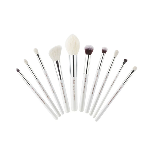 Jessup Beauty - Conjunto de pincéis 10 pcs - T243: White/Silver