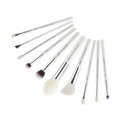 Jessup Beauty - Conjunto de pincéis 10 pcs - T243: White/Silver