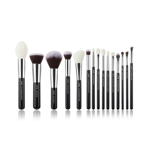 Jessup Beauty - Conjunto de pincéis 15 pcs - T180: Black/Silver
