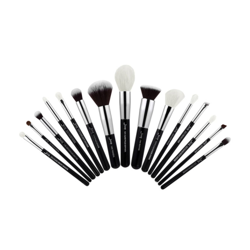 Jessup Beauty - Conjunto de pincéis 15 pcs - T180: Black/Silver