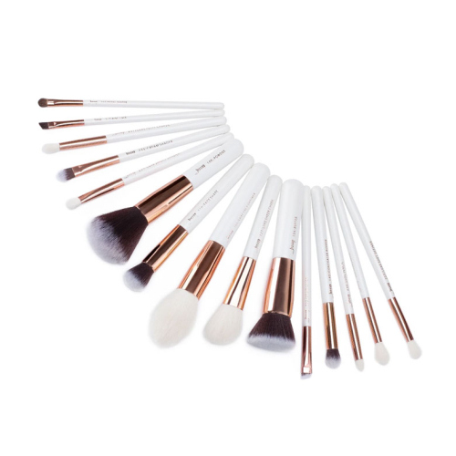 Jessup Beauty - Conjunto de pincéis de 15 peças - T220: White/Rose Gold