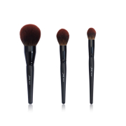 Jessup Beauty - Conjunto de pincéis de 3 peças Black Shimmer Collection - T274: Makeup Lover (Phantom Black)