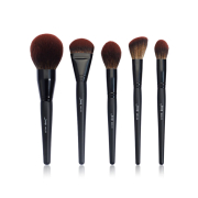 Jessup Beauty - Conjunto de pincéis de 5 peças Black Face Collection - T273: Makeup Lover (Phantom Black)