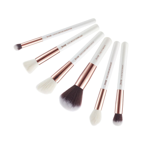 Jessup Beauty - Conjunto de pincéis 6 pcs - T224: White/Rose Gold