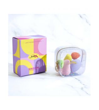 Jessup Beauty - Conjunto de esponjas e bolsa de cosméticos My Magical Makeup Sponges