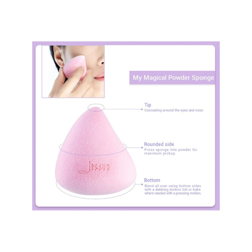 Jessup Beauty - Conjunto de esponjas e bolsa de cosméticos My Magical Makeup Sponges