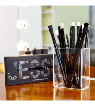 Jessup Beauty - Conjunto de pincéis com 12 peças - T322: Essential Black