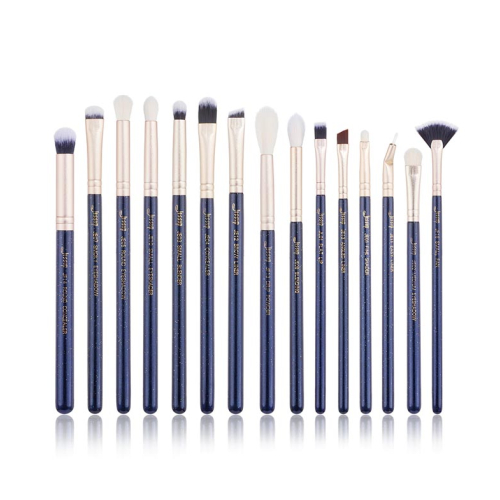 Jessup Beauty - Conjunto de pincéis de 15 peças - T477: Prussian Blue / Golden Sands