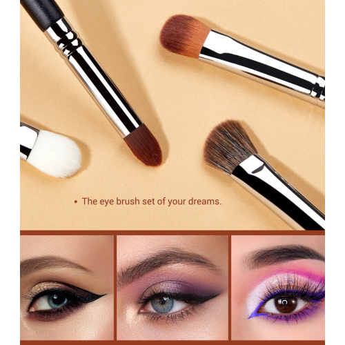 Jessup Beauty - Conjunto de pincéis PRO 12pcs - T339: Black/Silver