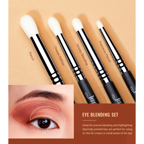 Jessup Beauty - Conjunto de pincéis PRO 13 peças - T338: Black/Silver