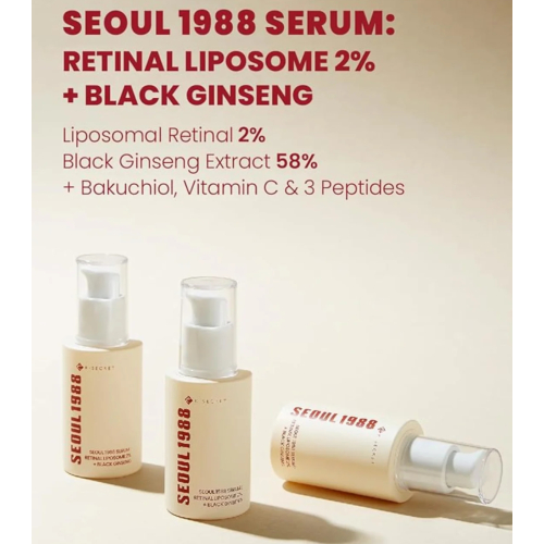 K-Secret - *Seoul 1988* - Soro Retinal Liposome 2% + Black Ginseng