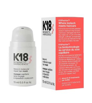 K18 - Máscara reparadora sem enxágue Leave-In Molecular Repair - 15ml