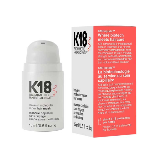 K18 - Máscara reparadora sem enxágue Leave-In Molecular Repair - 15ml