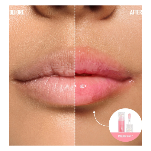 Kaja - Óleo labial Juicy Glass - 01: Rose Hip Spritz