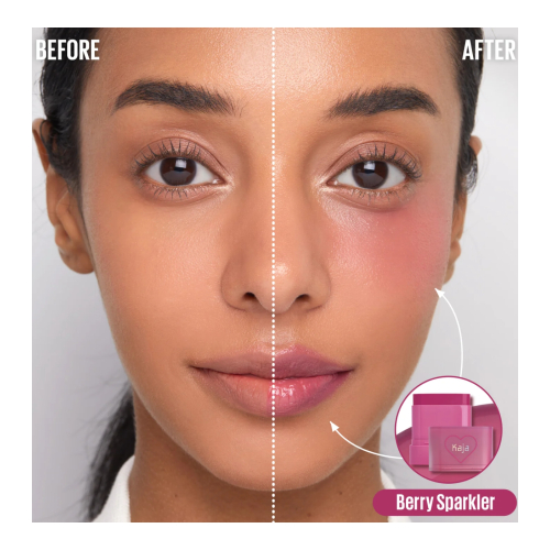 Kaja - Bálsamo multiaderente para lábios e bochechas Dewy Bar - Berry Sparkler