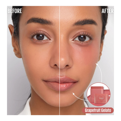 Kaja - Bálsamo multiaderente para lábios e bochechas Dewy Bar - Grapefruit Gelato