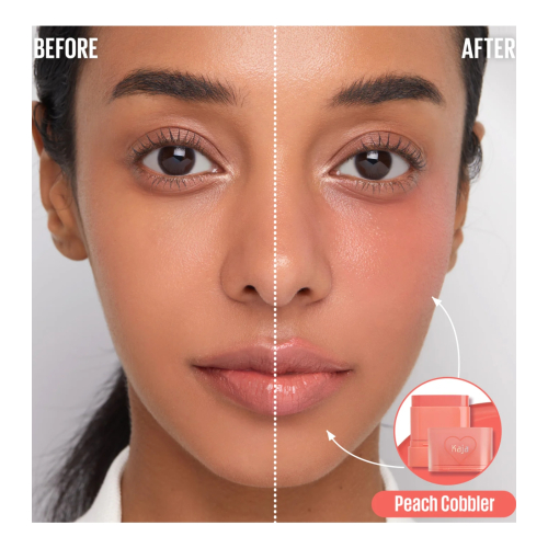 Kaja - Bálsamo multiaderente para lábios e bochechas Dewy Bar - Peach Cobbler