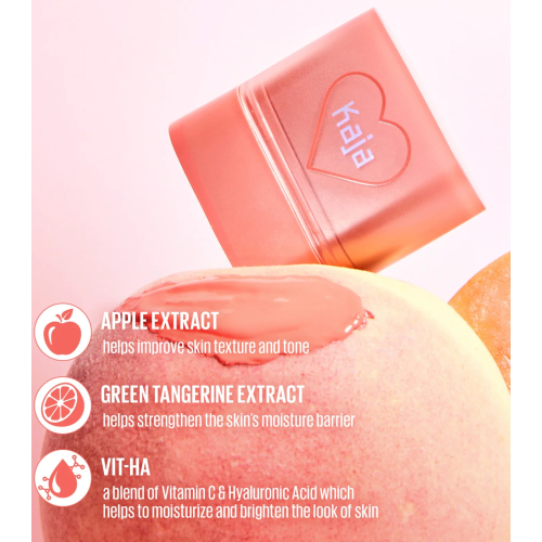 Kaja - Bálsamo multiaderente para lábios e bochechas Dewy Bar - Peach Cobbler