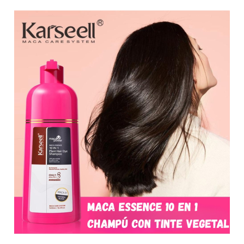 Karseell - Shampoo de Tintura 10 em 1 - Preto