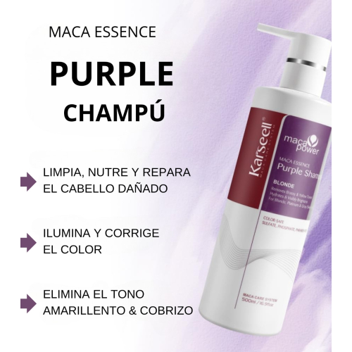 Karseell - *Maca Power* - Shampoo Neutralizante Violeta Blonde