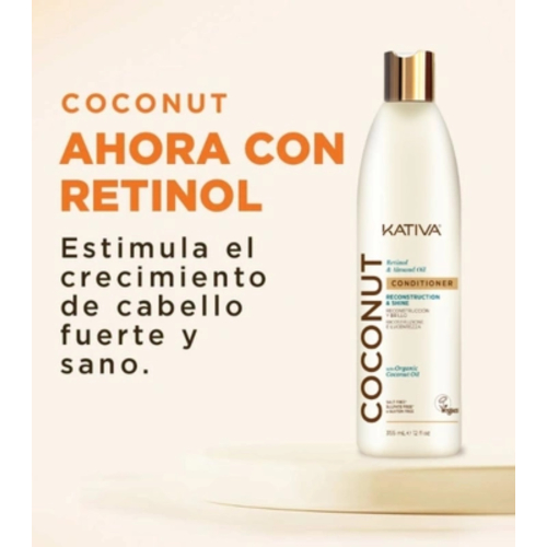 Kativa - *Coconut* - Condicionador de reconstrução e brilho