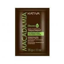 Kativa - Máscara de tratamento de hidratação profunda Macadamia - Formato viagem