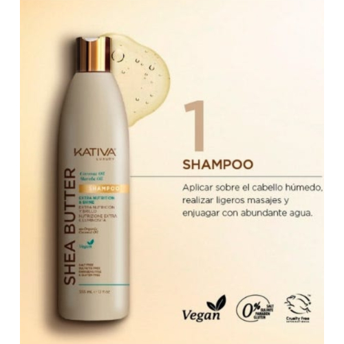 Kativa - *Shea Butter* - Shampoo para nutrição e brilho extras