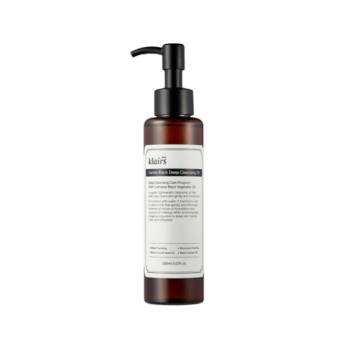 Klairs - Óleo de limpeza Gentle Black Deep Cleansing Oil