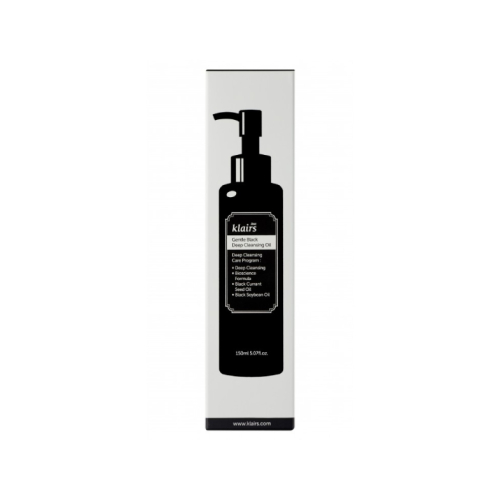 Klairs - Óleo de limpeza Gentle Black Deep Cleansing Oil