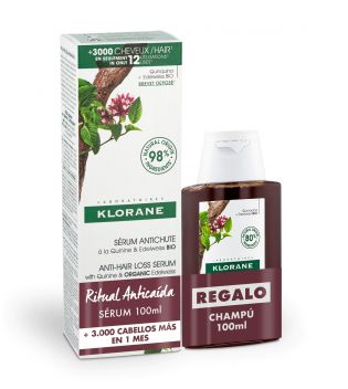 Klorane - Conjunto ritual anti-queda sérum + shampoo