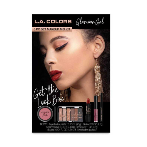 L.A Colors - Conjunto de maquiagem de 6 peças -  Glamour Gal