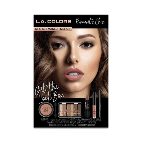 L.A Colors - Conjunto de maquiagem de 6 peças - Romantic Chic