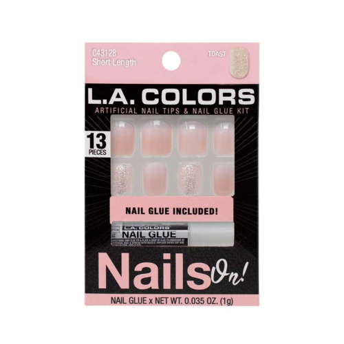 L.A Colors - Unhas postiças Nails On! - Toast