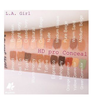 L.A. Girl - Corretivo líquido Pro Concealer HD High-definition - GC973 Creamy Beige
