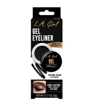 L.A. Girl - Eyeliner em Gel - GEL731: Jet Black
