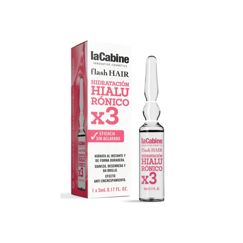 La Cabine - *Flash Hair* - Ampola hidratante capilar Moisturizing Hyaluronic x3