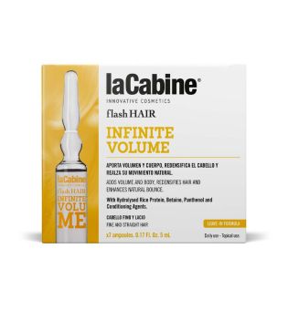 La Cabine - *Flash Hair* - Ampolas Capilares Infinite Volume - Cabelos finos e lisos
