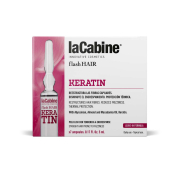 La Cabine - *Flash Hair* - Ampolas capilares Keratin - Cabelos lisos com tendência a frizz