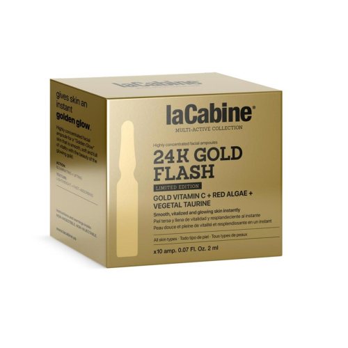 La Cabine - Pacote de 10 ampolas de efeito tensor 24K Gold Flash