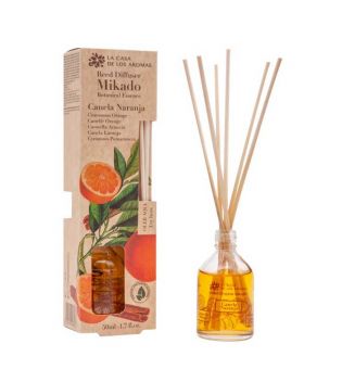 La Casa de los Aromas - Ambientador Mikado Botanical Essence 50ml - Canela Laranja