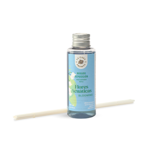 La Casa de los Aromas - Refil de ambientador Mikado 100ml - Flores Aquáticas