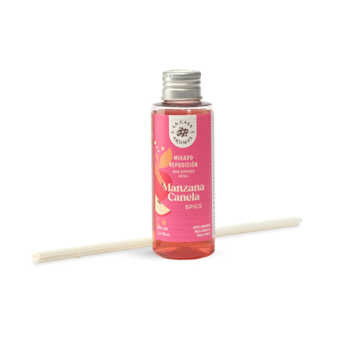 La Casa de los Aromas - Refil de ambientador Mikado 100ml - Maçã com Canela