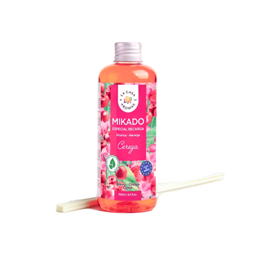 La Casa de los Aromas - Refil de ambientador Mikado 250ml - Cereja Silvestre