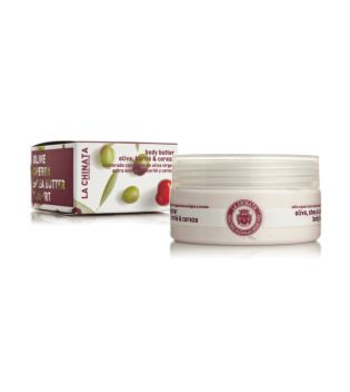 La Chinata - *Natural Edition* - Manteiga corporal hidratante com azeite extra virgem, karité, cereja e iogurte