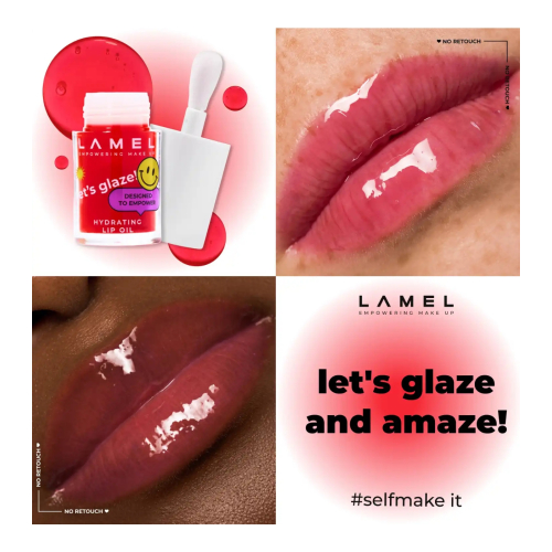 Lamel  - Óleo Labial Let's Glaz - 403: Sweet cherry