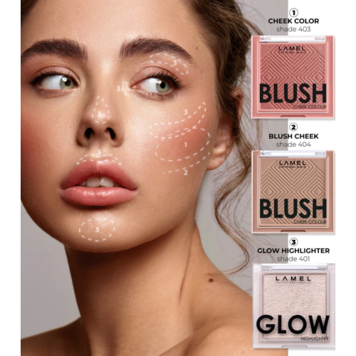 Lamel - Blush em pó Cheek Colour - 402: Rouge
