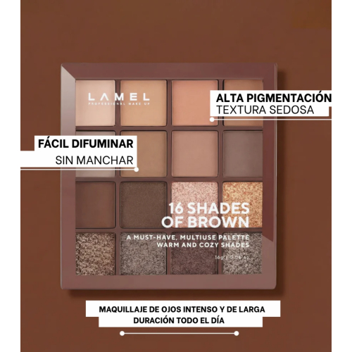 Lamel - Paleta de Sombras 16 Shades Of Brown