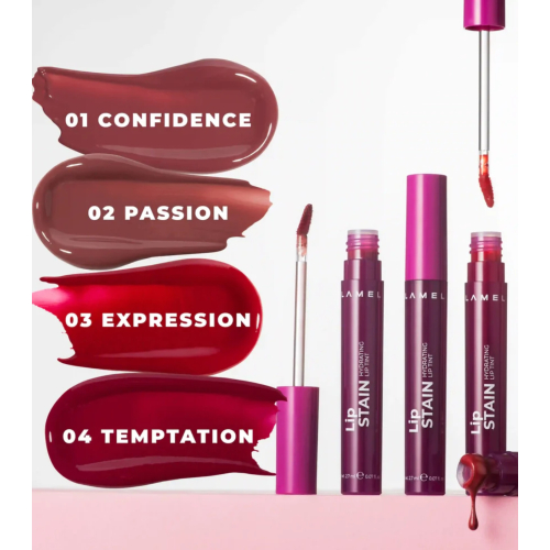 Lamel - Tinta Labial Lip Stain - 01: Confidence