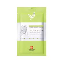 Leaders Insolution - Máscara facial de tecido calmante Tea Tree